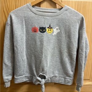 Gray Halloween Kids Sweatshirt